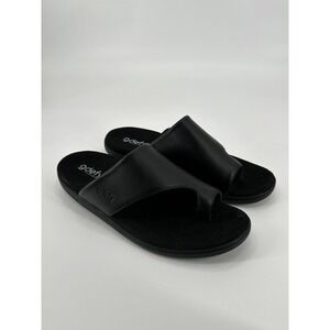 GDEFY BY GRAVITY DEFYER MEN'S ETZTAL LEATHER SANDALS SIZE‎ 13 BLACK